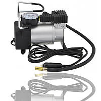 Автомобильный компрессор AIR PUMP (Black Silver) | Мини компрессор для авто