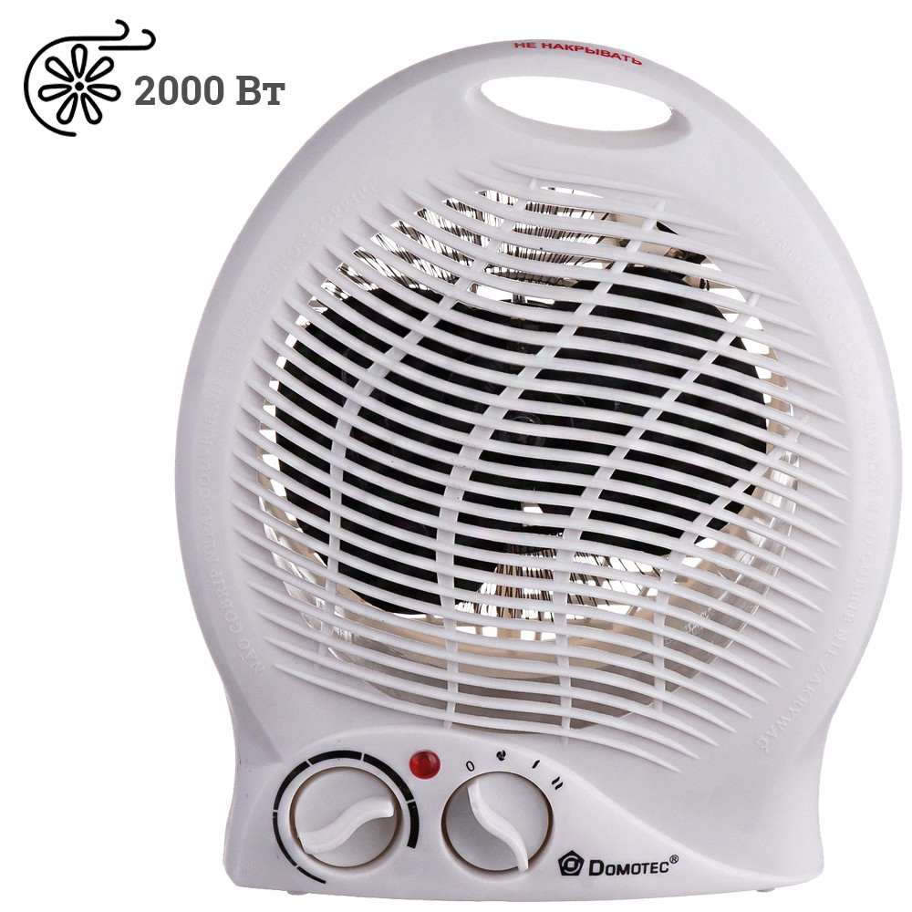 Електричний тепловентилятор Domotec MS-5902 дуйка для обігріву будинку 2кВт Обігрівач підлоговий повітряний