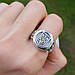 Срібний Перстень з Тризубом черненный, фото 6