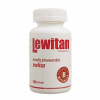 Lewitan Melisa - пивные дрожжи с мелиссой, поддержка нервной системы, здоровой кожи, 200 таб.