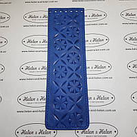 Клапан сумки вузький. "Орнамент". Колір "Волошка"