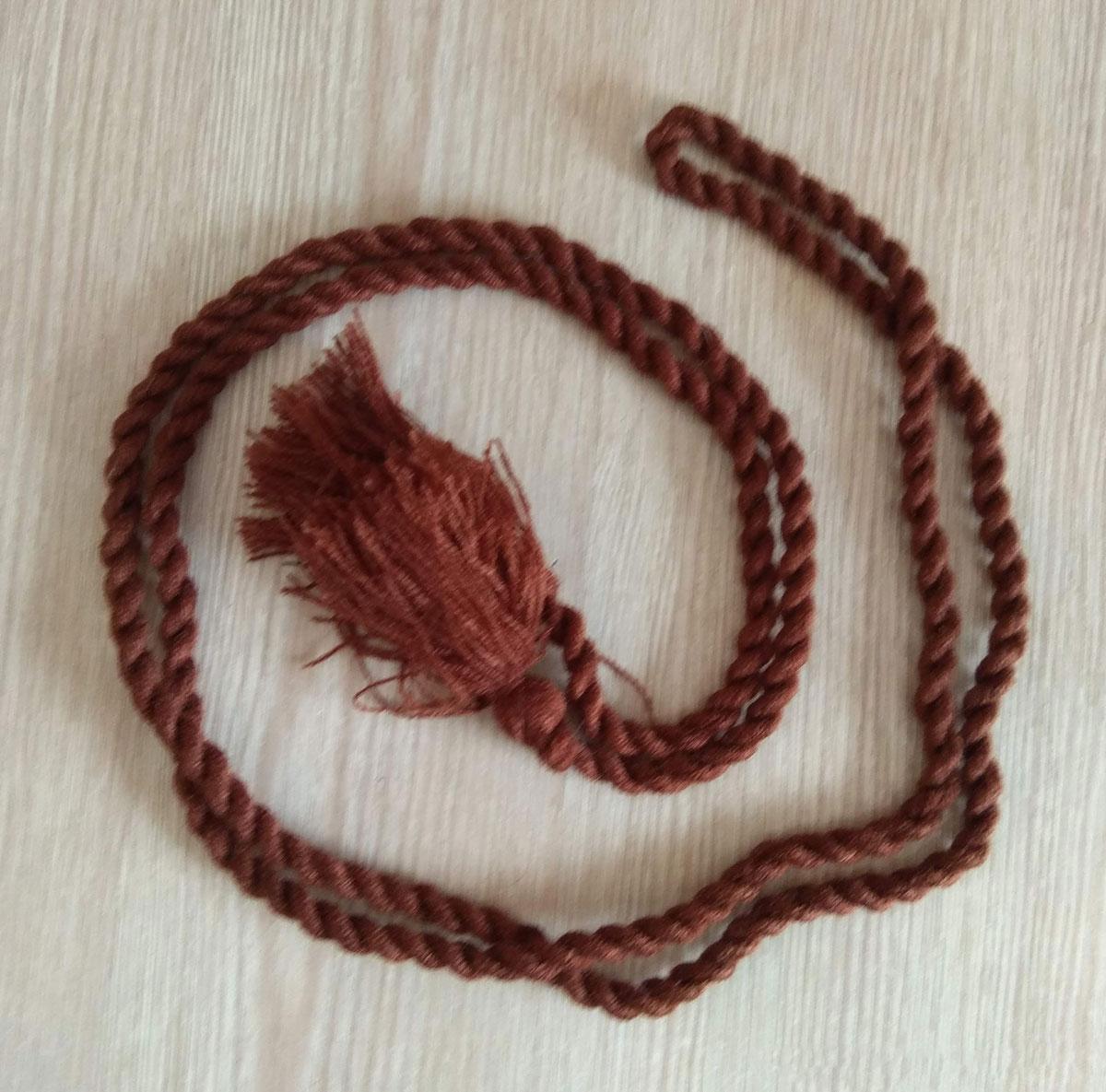 Пояс до вишиванки коричневий