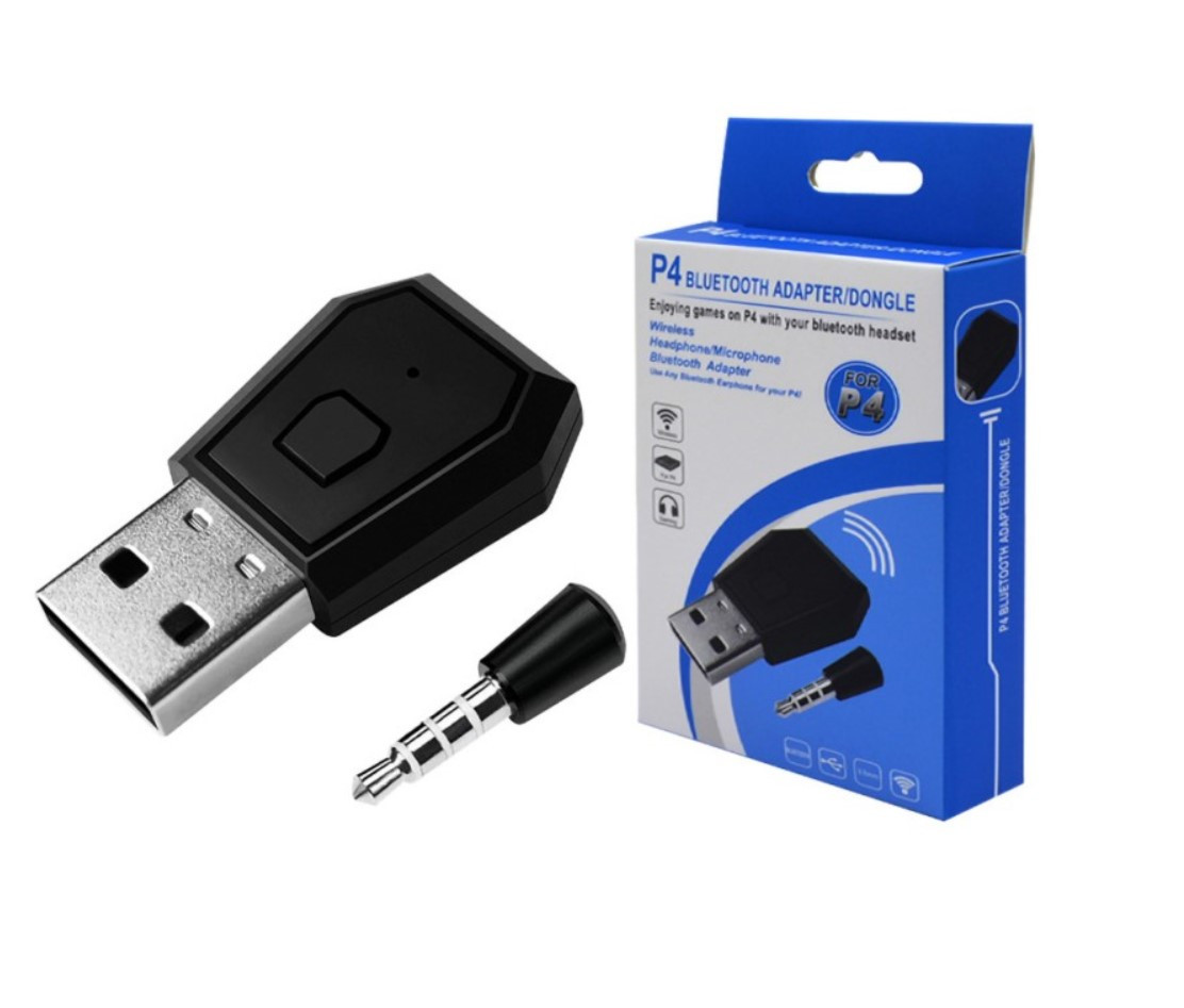 Бездротовий USB адаптер Bluetooth-приймач Dongle донгл для навушників Sony Playstation PS4 PS5, фото 1