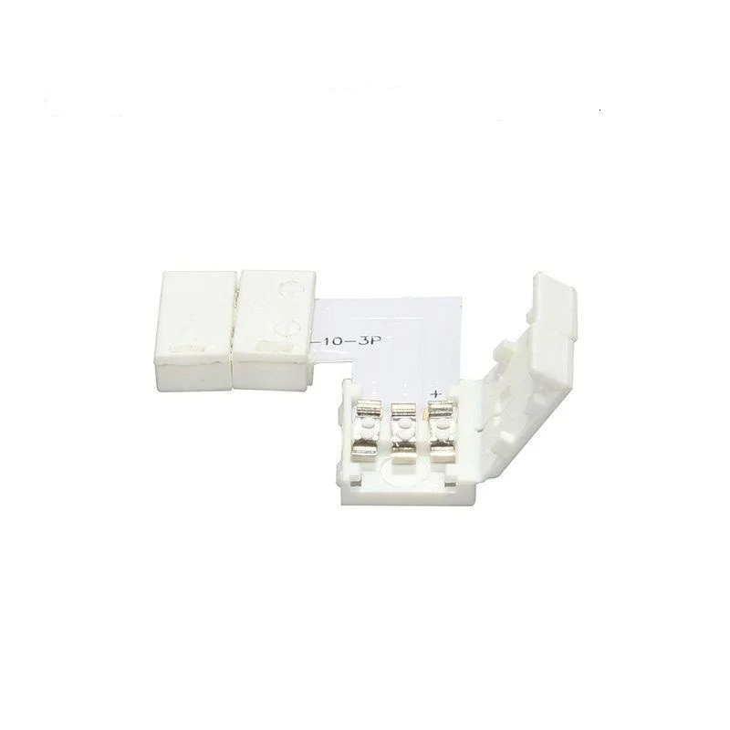 Конектор кутовий для адресної світлодіодної стрічки WS2811 <unk> WS2812 3pin 10 mm