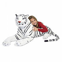Гігантський плюшевий білий тигр Melissa&Doug 165 см, фото 2