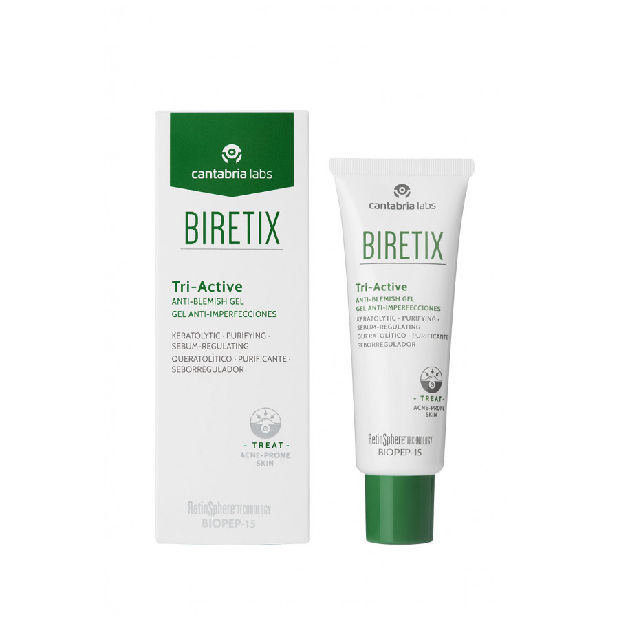 Гель триактив для шкіри з акне Cantabria labs Biretix Tri-Active Anti-Blemish Gel