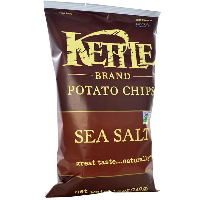 Kettle Foods, Картофельные чипсы, морская соль купить недорого в украине