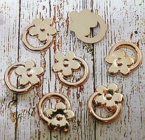 Пряжка для бантиків  № 01   1,8х1,4 см (SOA-0040), 10шт.