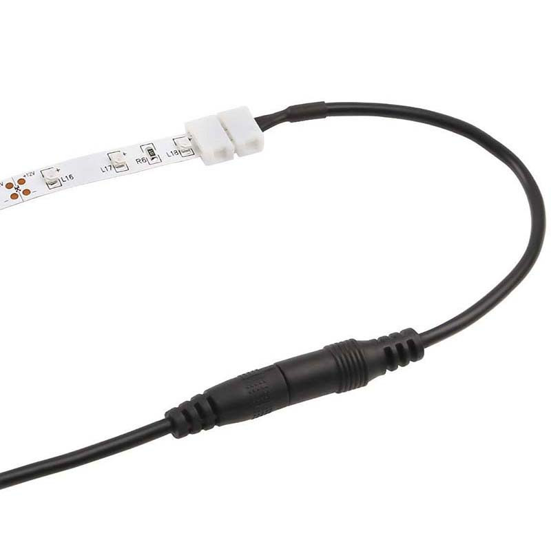 Конектор для світлодіодної стрічки 5050 2pin + штекер живлення Power jack 2.1*5.5mm мама