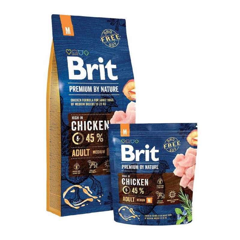 Brit Premium (Брит Преміум) by Nature ADULT M - Сухий корм з куркою для дорослих собак середніх порід