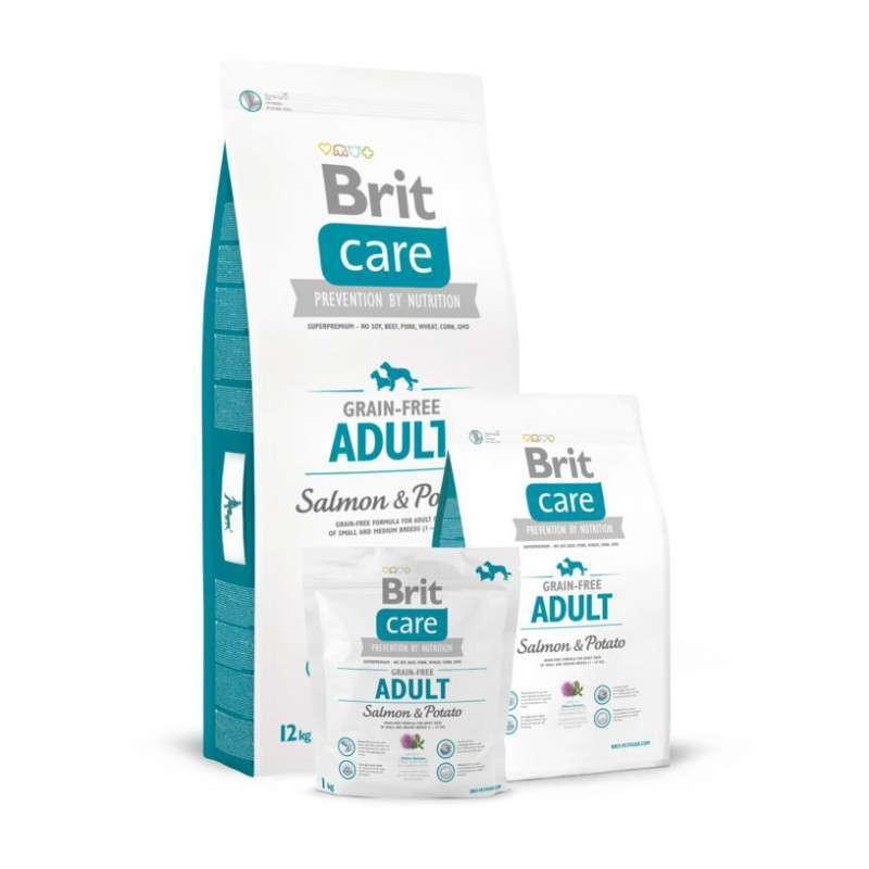 Brit Care (Брит Кеа) Adult Salmon & Potato - Сухий корм для дорослих собак усіх порід з лососем і картоплею