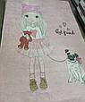 Дитячий килимок, girl with dog, Chilai Home, Туреччина 100 х 160 см, фото 5