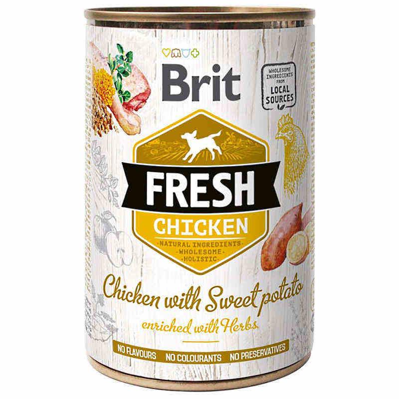 Brit (Брит) Fresh Chicken & Sweet Potato - Консерви з куркою і бататом для собак