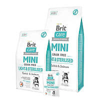 Brit Care (Брит Кеа) MINI Grain Free Light & Sterilised - Сухий корм для собак міні порід для контролю ваги 2кг