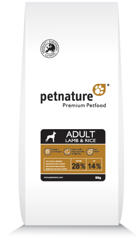 PetNature (ПэтНейче) ADULT LAMB & RICE - Сухий корм з ягням і рисом для дорослих собак всіх порід