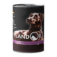 Landor (Ландор) Adult All Breed Lamb&Turkey - Консервированный корм с ягненком и индейкой для собак всех пород