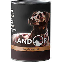 Landor (Ландор) Adult All Breed Turkey&Duck - Консервированный корм с уткой и индейкой для собак всех пород