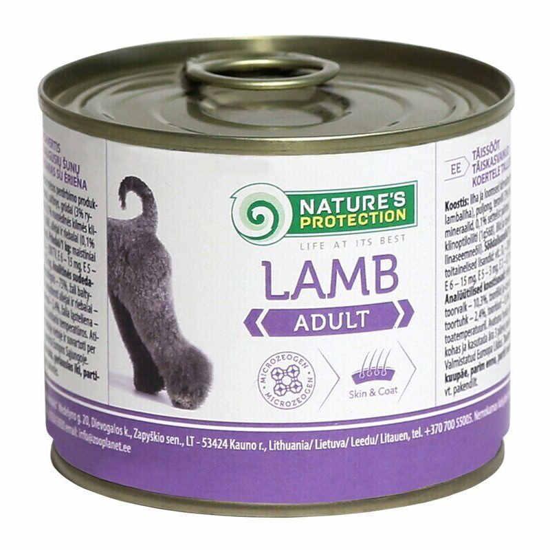 Nature's Protection (Нейчерес Протекшн) Adult Lamb – Консервований корм з м'ясом ягняти для дорослих собак всіх порід 400 г