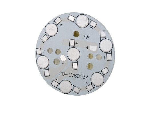 Плата алюмінієва (підкладка) для 7 світлодіодів 1-3 Вт, 49 mm