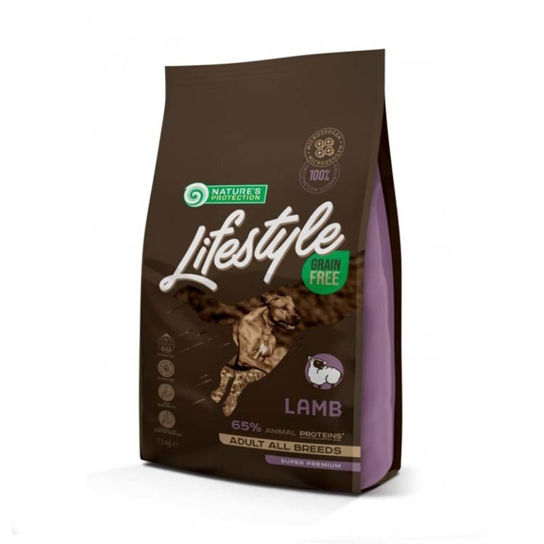 Nature's Protection (Нейчерес Протекшн) Lifestyle Grain Free Lamb Adult All Breeds - Сухий беззерновой корм з м'ясом ягняти для