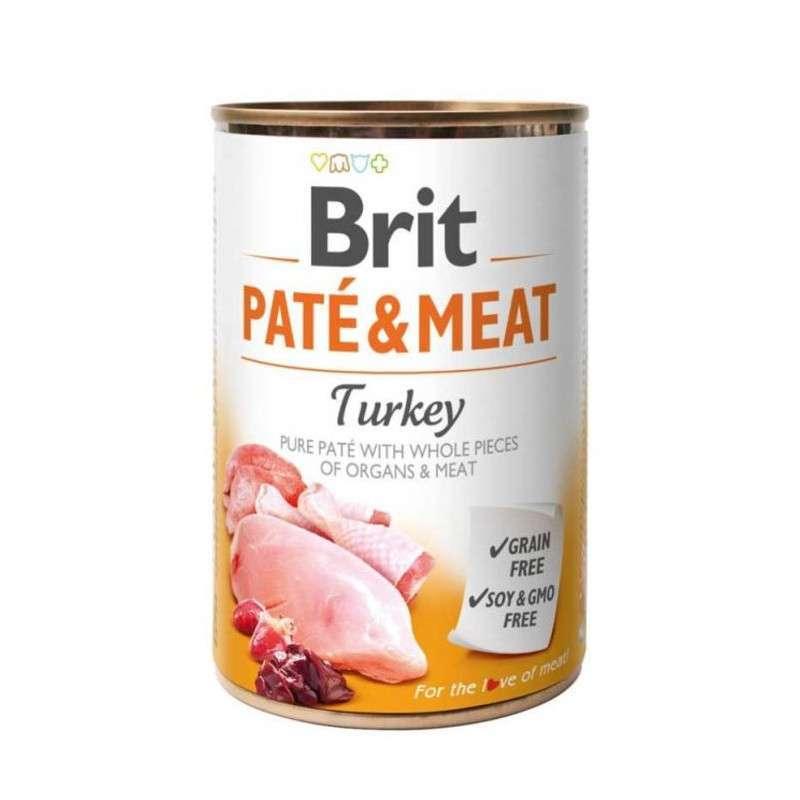 Brit (Брит) PATE & MEAT Turkey - Консервований корм з індичкою для собак