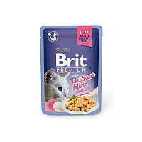 Brit Premium Brit Premium (Брит Преміум) Cat Сһіскеп fillets Jelly - Вологий корм з шматочками філе курки в желе для кішок