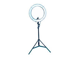 Кільцеве світло, кільцева LED лампа RL-18 55Вт 48см + стійка 185см