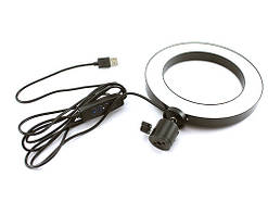 Кільцева LED лампа USB 5Вт 16см для селфі кільце, кільцеве світло