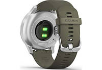 Смарт годинник Smart Watch Garmin vivomove Style Silver-Moss Green Silicone (010-02240-21), фото 5