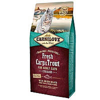 Carnilove (Карнилав) Fresh Carp & Trout for Adult Sterilised Cats - Сухий беззерновой корм з коропом і фореллю для стерилізованих