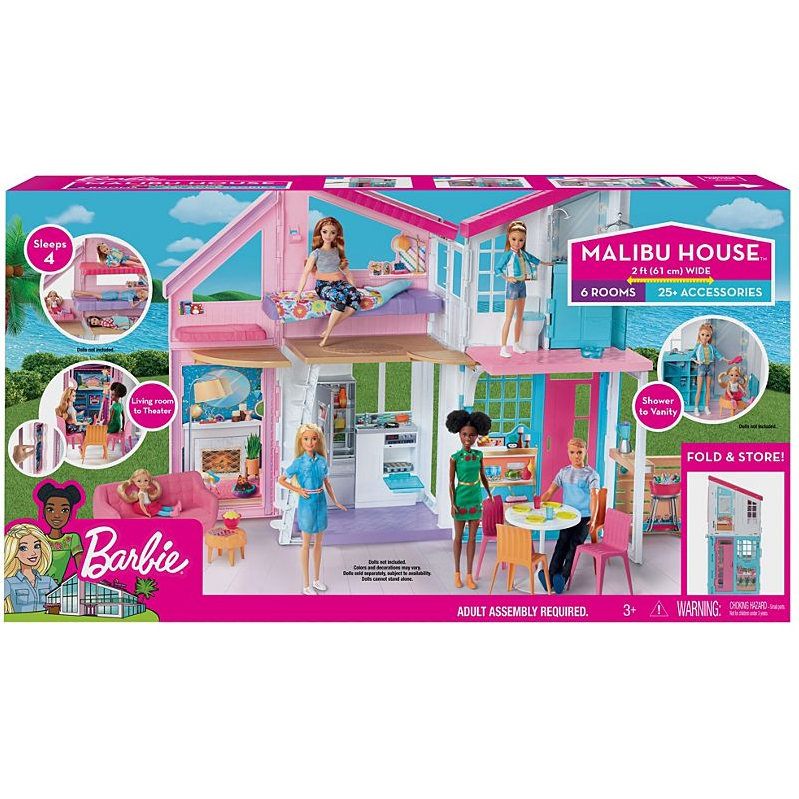 Набор Домик Барби в Малибу Barbie Malibu House Playset Mattel FXG57 - фото 2 - id-p1275306000