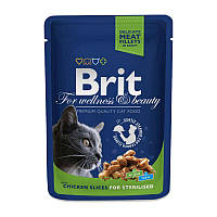Brit Premium (Брит Преміум) Cat Pouches Chicken Slices for Sterilised - Пауч з куркою для стерилізованих котів
