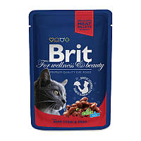Brit Premium (Брит Преміум) Cat Pouches with Beef Stew&Peas - Пауч з яловичиною та горошком для кішок