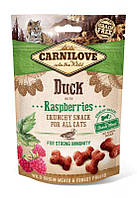 Carnilove (Карнилав) Cat Crunchy Snack Duck with Raspberries - Ласощі з качкою і малиною для підтримки імунітету котів і котів