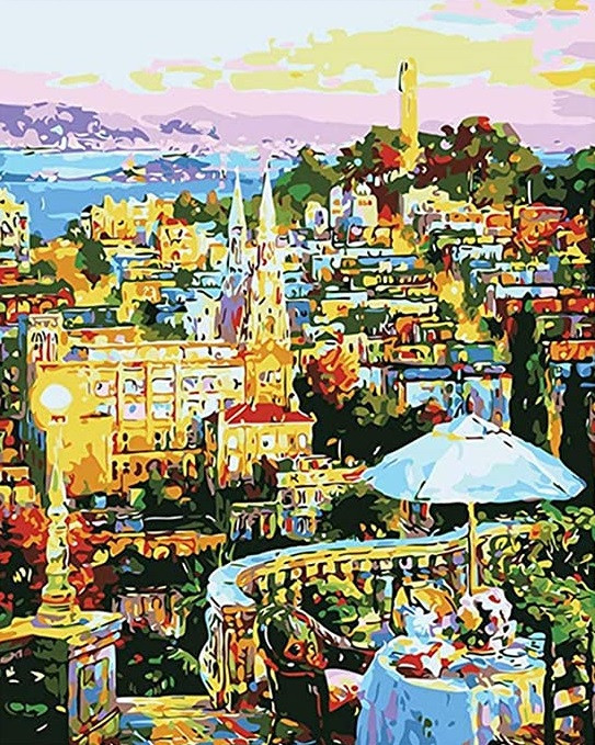 Розпис за номерами "Вид на город" Лавка Чудес 40 x 50 см (в коробке) (LC30110)