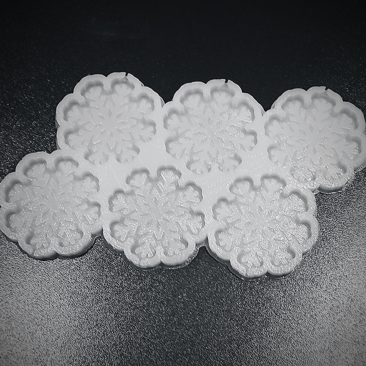 Силіконовий молд Сніжинки для льодяників, фото 1