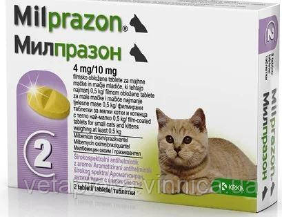 Мілпразон для кошенят і котів до 2кг, фото 1