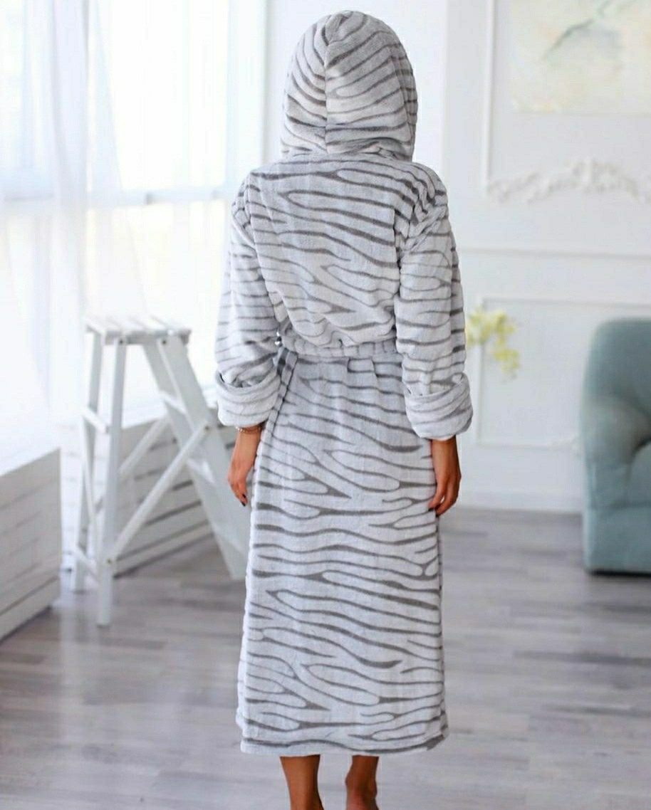 Женский модный махровый халат - фото 4 - id-p575582179