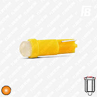 Лампа LED цоколь T5 (W1.2W, бесцокольная), с линзой, 12 В, DIP 5 мм*01 (оранжевый)