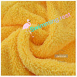 Рушник - чалма , тюрбан для сушіння волосся , рушник для голови Жовтий, фото 5