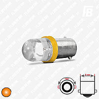 Лампа LED цоколь BA9s (T4W, H5W), с линзой, 12 В, DIP 10 мм*01 (оранжевый)