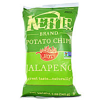 ОРИГИНАЛ!Kettle Foods,Картофельные чипсы,острые халапеньо 142 грамм производства США