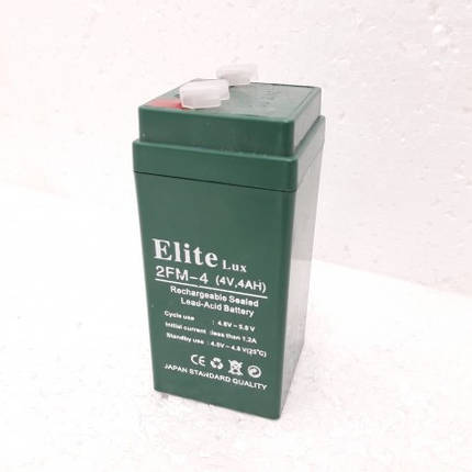 Акумулятор АК — ELITE LUX 4 V 4 (Зеленого кольору).dr, фото 2
