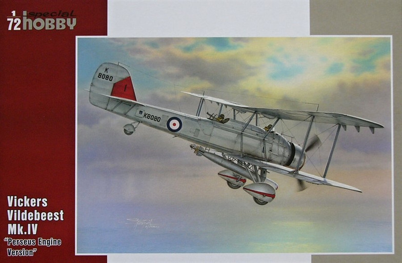 Пластикова модель 1/72 Special hobby 72243 Британський літак Vickers Vildebeest Mk.IV 'Perseus Engine'