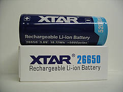 Акумулятор XTAR 26650 5200mAh із захистом