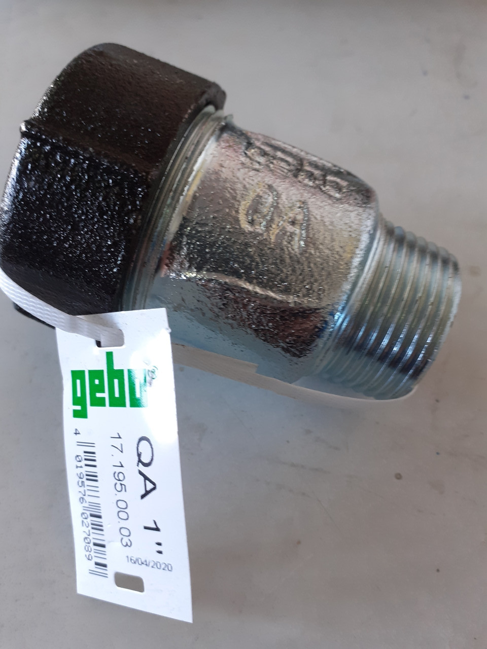 Гебо QA Обтискна муфта Муфта 1"d/зовнішня різь.Гебо. (ID#1275495110 ...