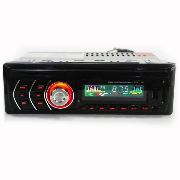 Автомагнитола 1DIN MP3 1581 RGB (Black) | Автомобильная магнитола, RGB панель и пульт управления - фото 1 - id-p1275495198