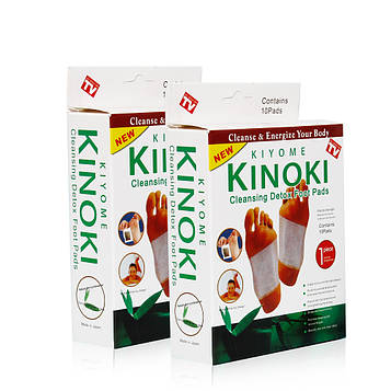 Пластир для детоксикації Kinoki Cleansing Detox Foot Pads (White) | Детокс пластир для стоп