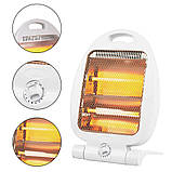 Інфрачервоний кварцовий електричний обігрівач дуйка батарея гармата RB-161 Rainberg Quartz Heater 800Вт, фото 6