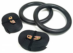 Гімнастичні кільця LUMO (ABS-пластик) для кроссфита і гімнастики пластикові